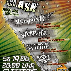 Flyer für ein Konzert für den ich die Kettensäge gestaltet habe