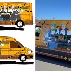 Beklebung Transporter für „Paco’s Tacos“