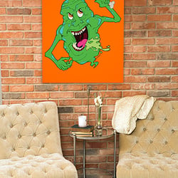 Ghostbusters—Slimer as a print.