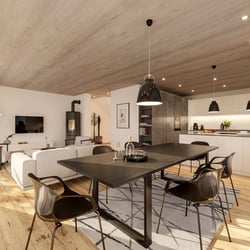 Architekturvisualisierung Wohnbereich Immobilien