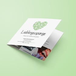 Faltflyer 4-Seitig  für Kieferorthopädie