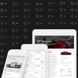 Responsive global Iconset for Audi