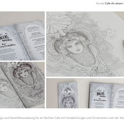 Getränkekarten Gestaltung Illustrationen