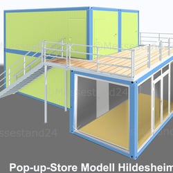 Eventcontainer Anlage und Pop-up-Store Modell Hildesheim