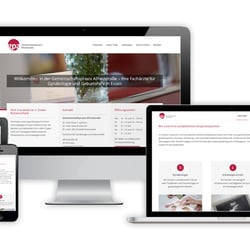 Website für die Gemeinschaftspraxis Alfredstrasse in Essen