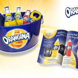 Orangina Werbemittelkiste