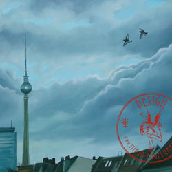 Berlin 2020, Öl auf Leinwand, 70×50 cm