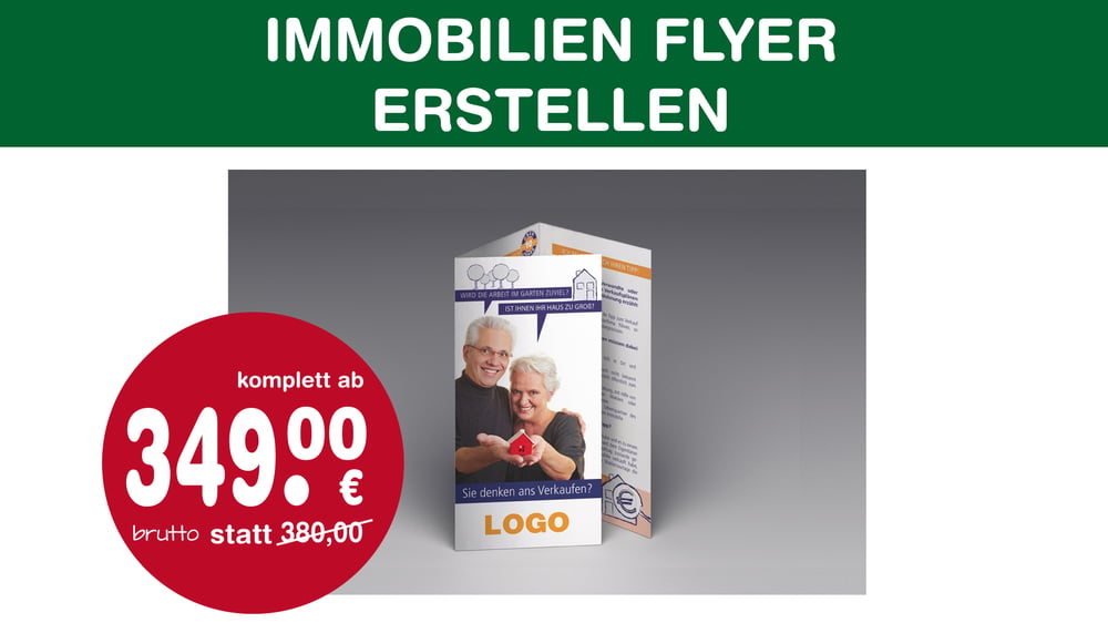 Immobilien-Flyer erstellen | Layout gestalten
