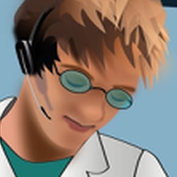Mann im Pflanzenlabor