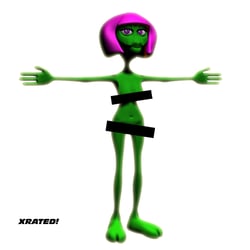 green woman