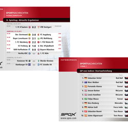Redesign der Sportergebnisse auf Infoscreen