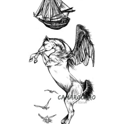 Pegasus – Grafik-Illustration