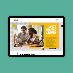 Website der Nachwuchskampagne „Back dir deine Zukunft“