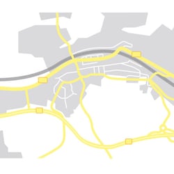 Anfahrtsskizze, Vektorgrafik