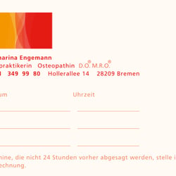 K. Engemann: Praxis für Osteopathie: Terminblock