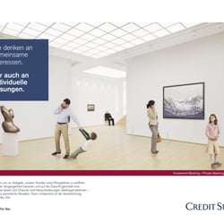 Entwicklung von verschiedenen Printmotiven und TV-Spots für den Relaunch von Credit Suisse in 2006.  Agentur: McCann Erickson F
