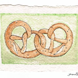 Aquarell auf Büttenpapier