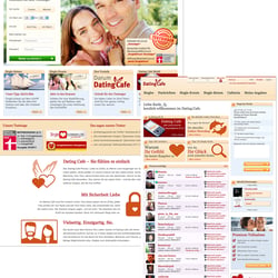 Finalisierung Relaunch-Design, sowie Weiterentwicklung der Internetpräsenz für das Online Single-Portal Dating Cafe 2012/2013