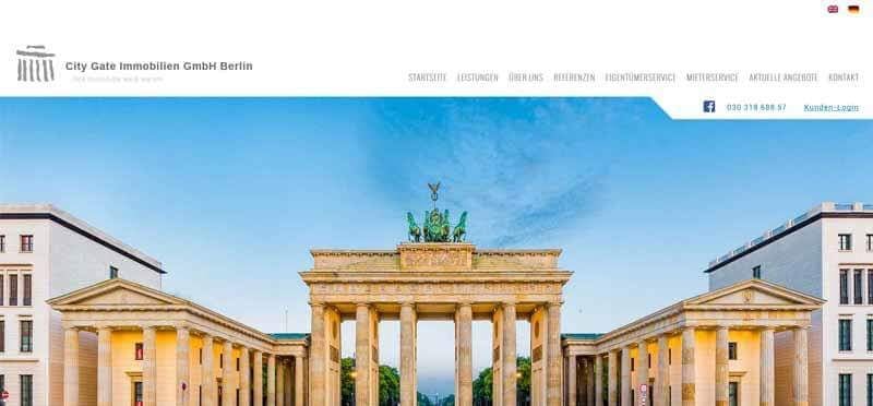 Homepage Immobilien Firma