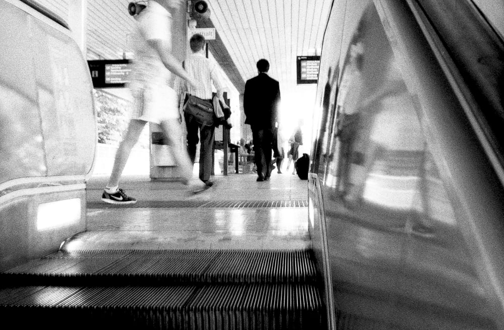 Reisen mit der Ubahn, München. Analog / 2012
