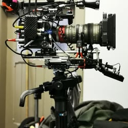 Steadicam Operator Kamera Setup mit Zoom Optik