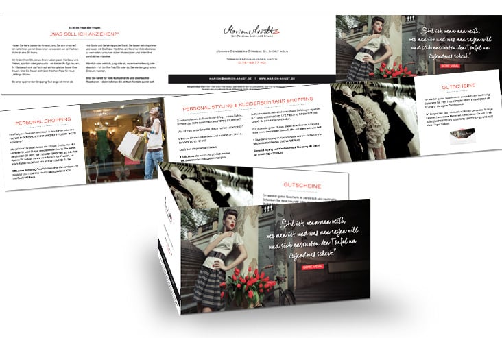 Gestaltung eines 6 seitigen Flyers