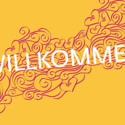 Karte „WILLKOMMEN“