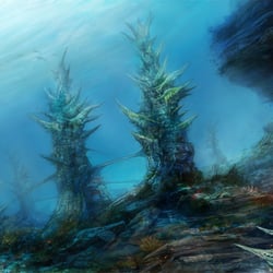 Environment-Concept: Unterwasser Stadt