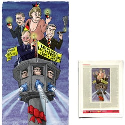 Merkel zum Lichtfest 2009 im Leipziger Stadtmagazin Kreuzer