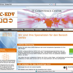 Website Entwurf EDV-/IT-Unternehmen, Entwurfslinie 2