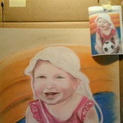 Leonie, Pastelkreide auf Karton, ca. A2