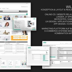 Wilo – Konzeption / Layout – Betreuung aller Online-Aktivitäten – Web (60 Länder, 27 Sprachen), App, Software-Applikationen