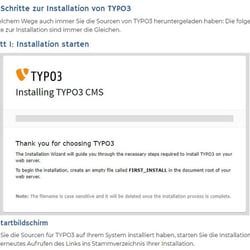 TYPO3 Tutorial von Thomas Berscheid – Screenshots zur Visualisierung