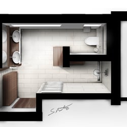 Bad – Innenarchitektur – Entwurf 2