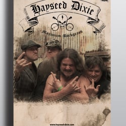 Plakatdesign „Hayseed Dixie“