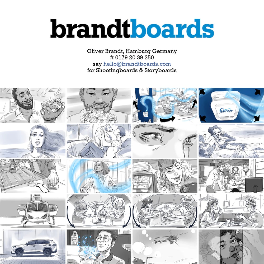 Shootingboard, Storyboard, Commercials, Werbefilm, Storytelling
