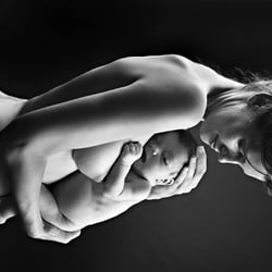 mama mit baby