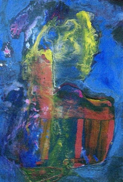 The Horse 36×24 cm Acrylic on carton 2009