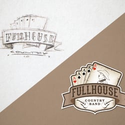 Bandlogo Fullhouse Countryband