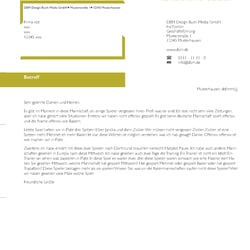 Briefpapier für einen Buchversandhandel – Projektarbeit