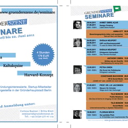 Flyer Gründerszene