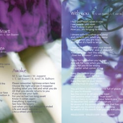 CD-Booklet Innenseite  |  Awake |  Sabine van Baaren & Mark Joggerst