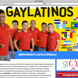 Website gaylatinos.es – Kampagne für Stop Sida, Barcelona
