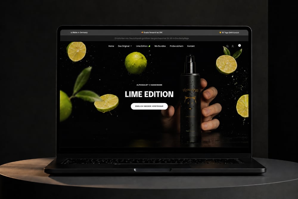 AlphaBalm newu Portfolio Webdesign