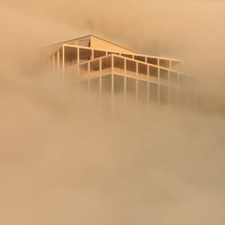 Mirage am Himmel: Außenvisualisierung des Hotelkonzepts in Ontario, Kanada