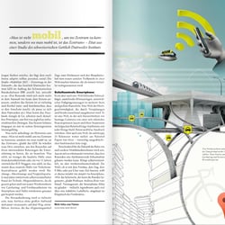 Page 3 of collage series for german TÜV Süd journal, 2015