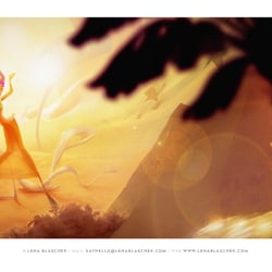 persönliches Projekt, Illustration eines Storymoments „Göttin Anuket“