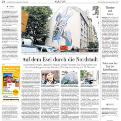 Graffiti Künstler gestalten Hauswände in der Hildesheimer Nordstadt. (Kulturprojekt).