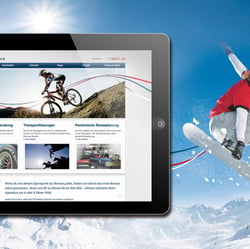Corporate Website Conceptum Sport Logistics, Weltweit am Start