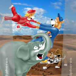 Toy Shop Fassadenentwurf im Airport Athen – dem Olympiamaskottchen von 2004 nachempfunden